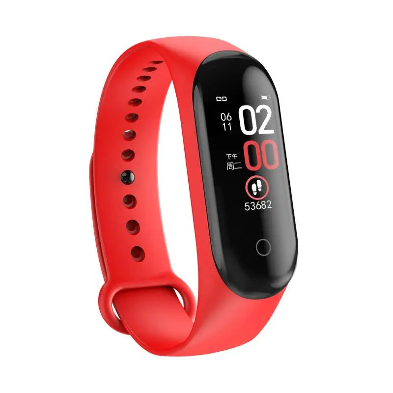 Bracelet Connecté M4 Sport – Montre Fitness avec Podomètre et Écran Couleur