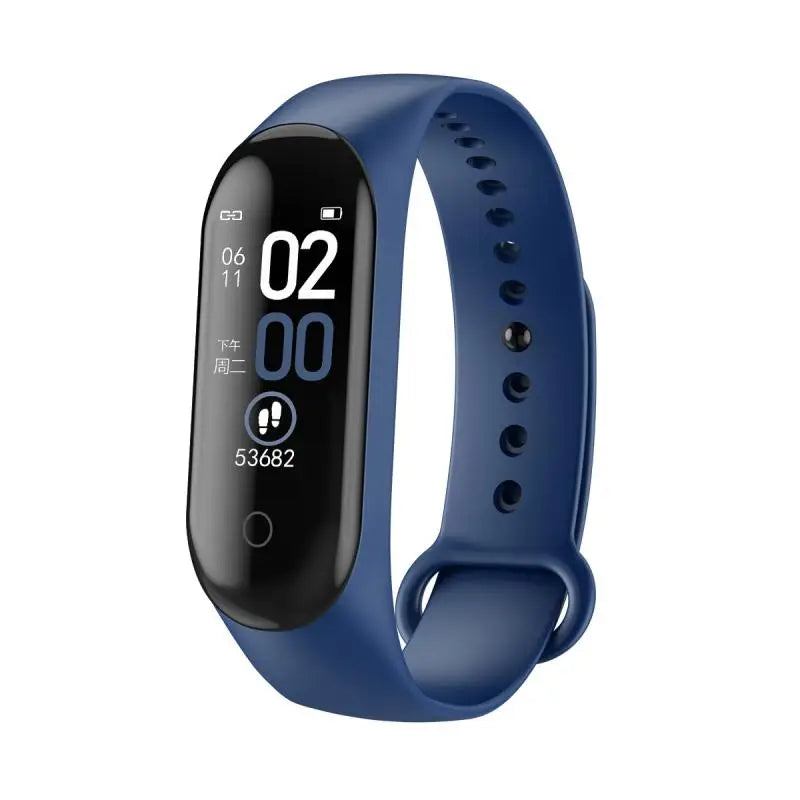 Bracelet Connecté M4 Sport – Montre Fitness avec Podomètre et Écran Couleur