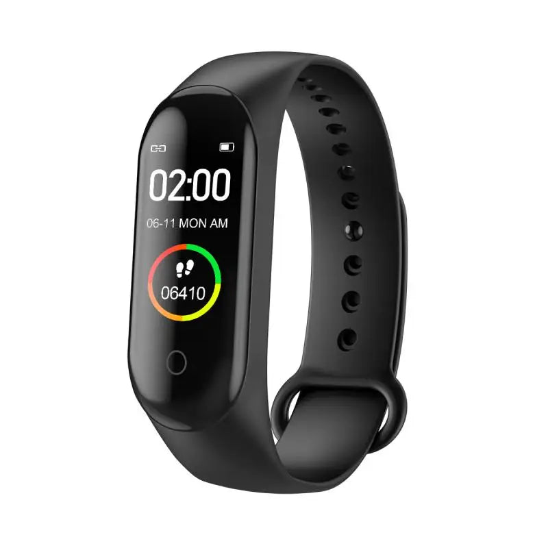Bracelet Connecté M4 Sport – Montre Fitness avec Podomètre et Écran Couleur