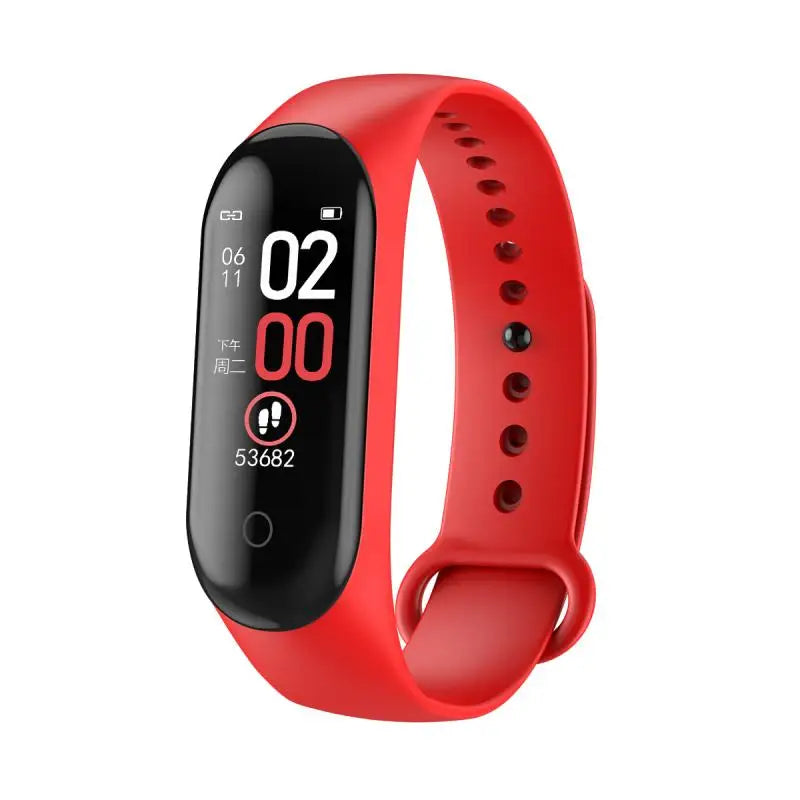 Bracelet Connecté M4 Sport – Montre Fitness avec Podomètre et Écran Couleur